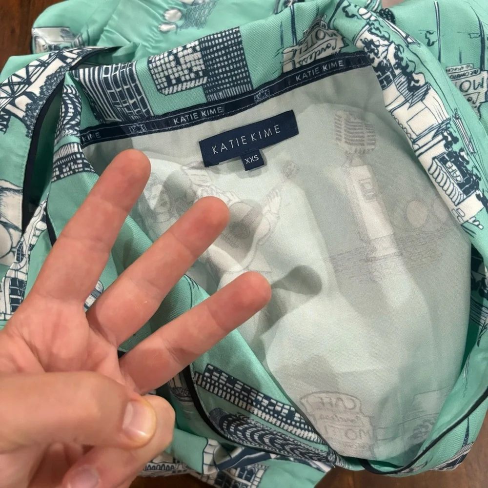 Katie Kime Nashville Toile Tennessee Short Matching Pajama Set Size XXS Western - Picture 7 of 7